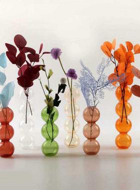 INS Transparent Vase Hydroponic Bubble Glass Vase Cryal Ba