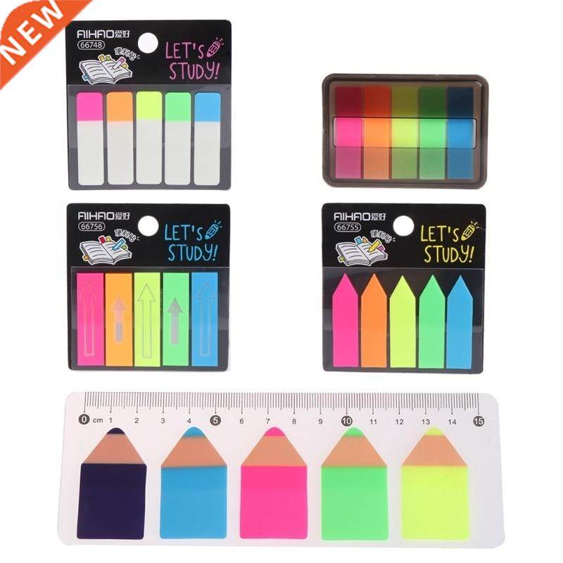 Fluorescent Clear Sticker Memo Flags Post It Bookmark Index