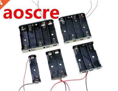 Black Plastic 1x 2x x 4x Battery Storage Box Case 1 2  4