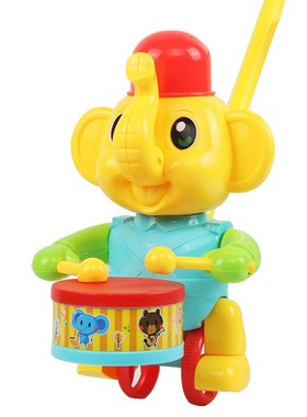 Baby Walker Toy Hand Push Pull Walks  Push the percussion to