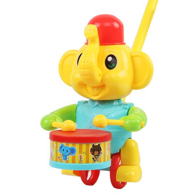 Baby Walker Toy Hand Push Pull Walks  Push the percussion to