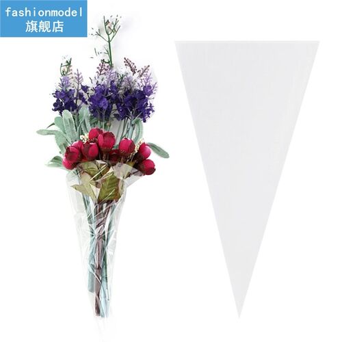 100pcs/Bag Candy Bag Transparent Triangle Plastic Bags For C