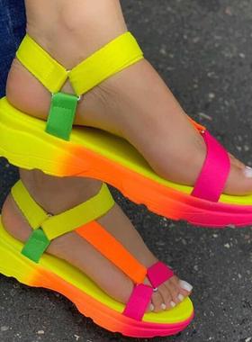 Big Size 43 Multi Colors Casual Shoes Woman Flat Dropship Co