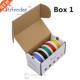 Silicone box Mix color Flexible Wire Cable 50m 30AWG