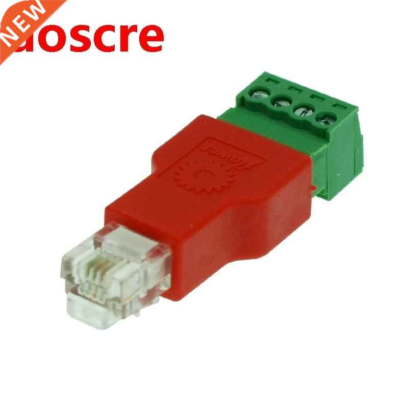 1pcs color connector 4 Pin RJ11 RJ-11 6P4C Modular Telephone