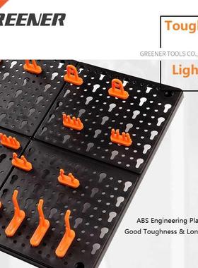 GREENER Garage Organizer Tools Cabinet Tool Hanging Board AB