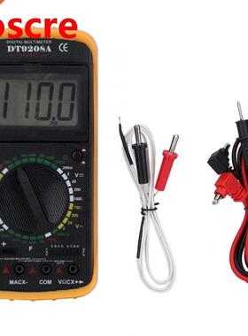 DT-9208A Handheld LCD Digital Multimeter AC/DC Volt Amp Ohm