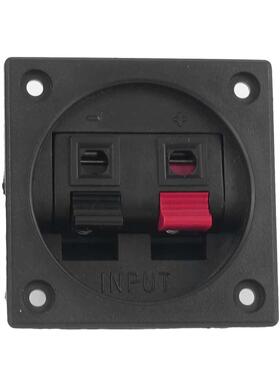 Red Black Push In Type Square Design Speaker Terminal Plate