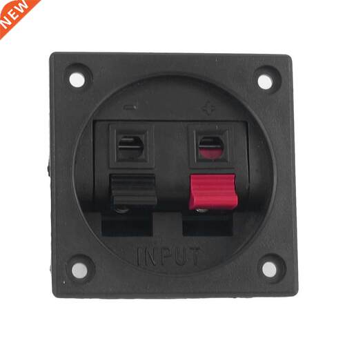 Red Black Push In Type Square Design Speaker Terminal Plate