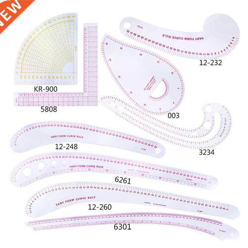 DIY French Curve Rulers Sewing Tools Patchwork Ruler for Fab