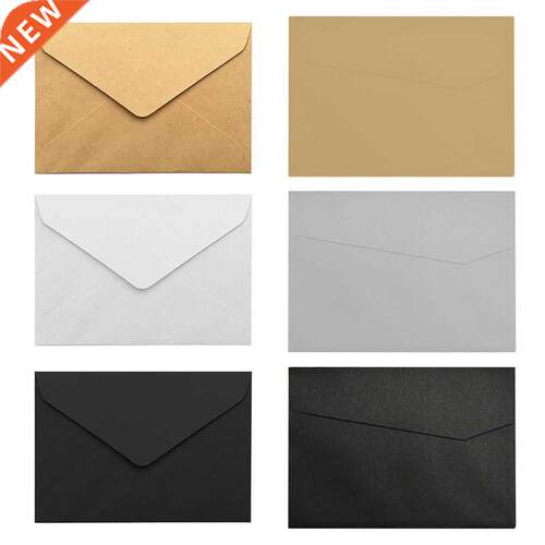 Pack of 20 Kraft Paper Envelopes Set Assorted Color Vintage