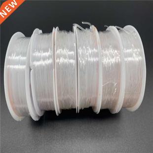 0.4/0.5/0.6/0.7/0.8/1mm Transparent Elastic Rope Round Cryst