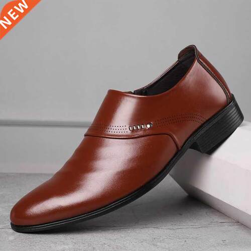 2021 New Business Men Oxfords Shoes Set Of Feet Black Brown