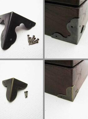 12X Antique Black Wooden Jewelry Box Wine Chest Gift Box Cor