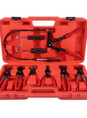 Useful hand Tool set 9pcs Flexible Hose Clamp Clip Plier Set