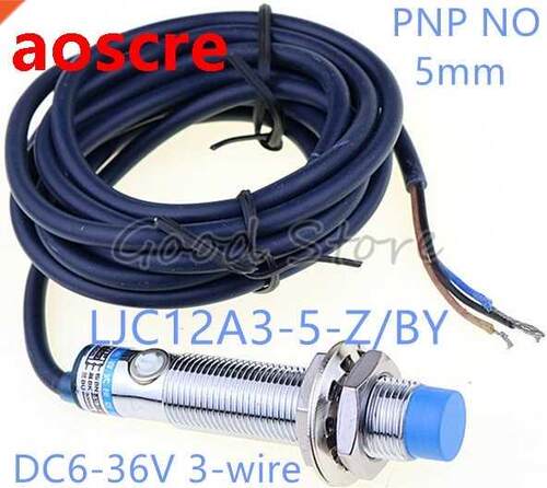 1Pcs LJC12A3-5-Z/BY M12 Three Wre DC PNP NO 5mm dstance me