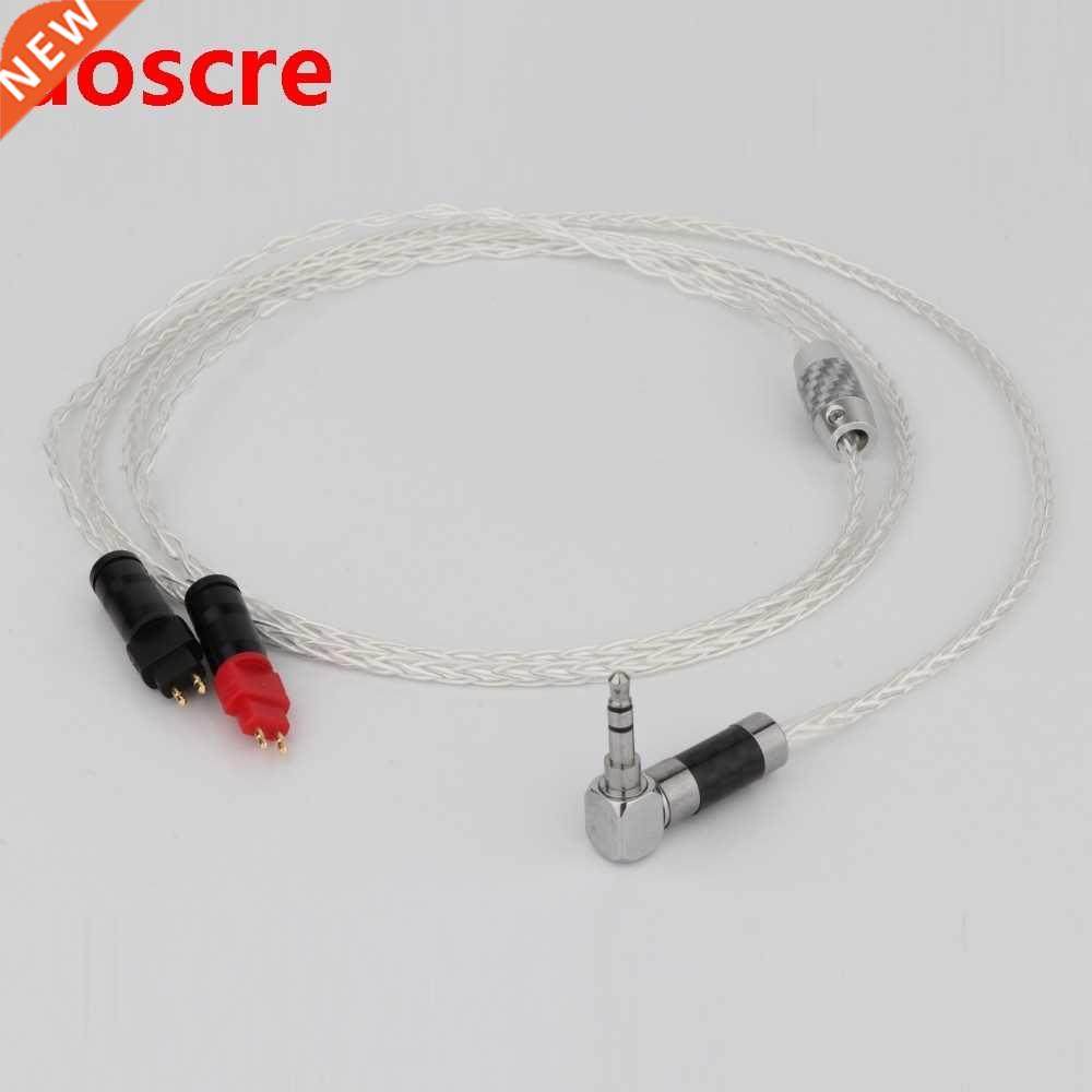 Preffair New Silver Plated OCC 3.5mm right angled Headphone