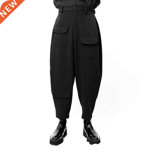 Men	s Casual Pants Capris oval tapered Harem Pants low cr