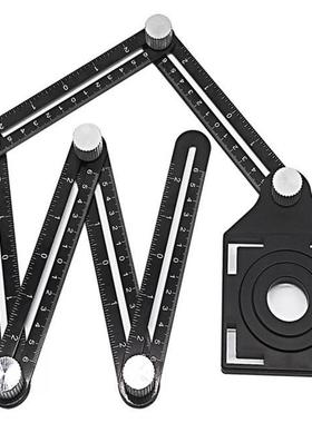 Six Fding Multi Ruler Measuring Angle Finder Template To