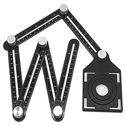 Six Fding Multi Ruler Measuring Angle Finder Template To