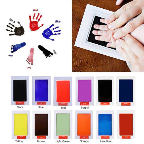 Safe Non-toxic Newborn Baby Footprints Handprint No Touch Sk