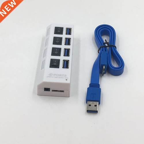 4Port Micro USB Hub3.0 USB Splitter for Tablet Laptop Comput