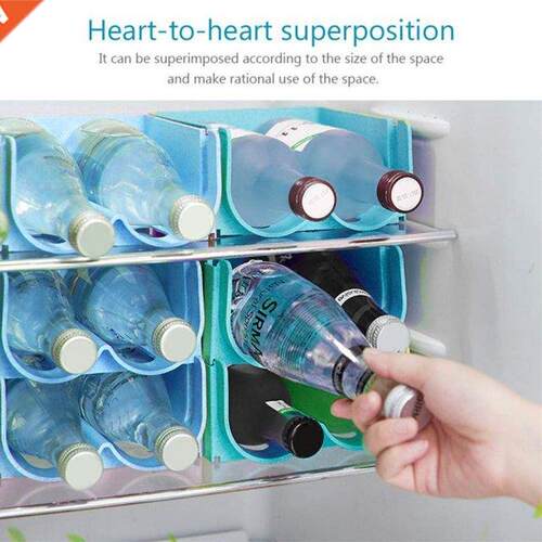 1PC Refrigerator Stackable Beverage Storage Box Wine Beer Ca