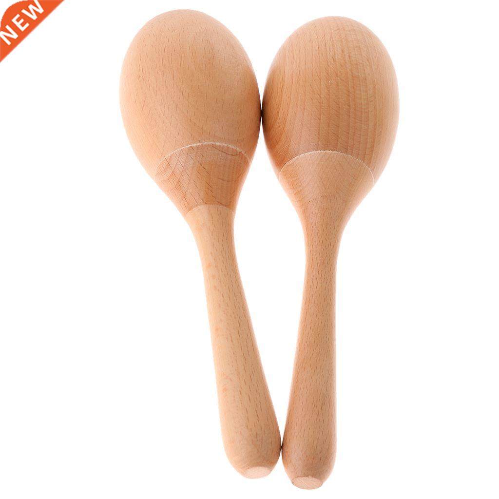 Wooden Maracas Toys Musical Instruments, Wood Sand Hammer Ex