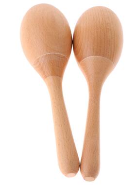 Wooden Maracas Toys Musical Instruments, Wood Sand Hammer Ex