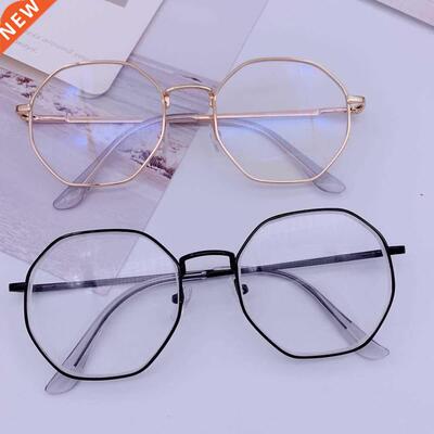 Vintage Anti Blue light Glasses Frame Round Lens Myopia Opti