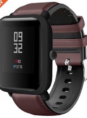 20/22mm Genuine leather Strap For Amazfit Bip S gts gtr Bra