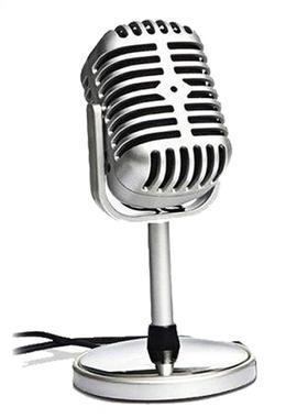Vintage Style Microphone Studio Wired Classic Retro Condense