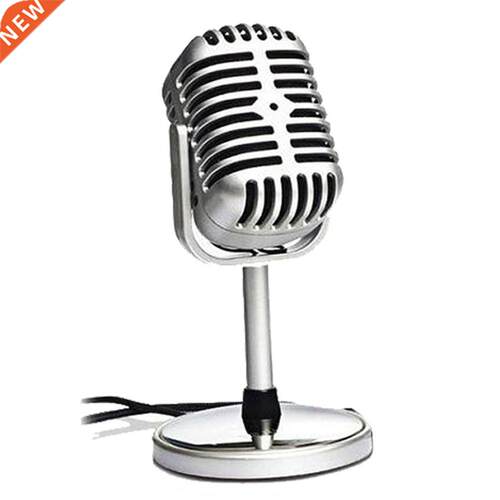 Vintage Style Microphone Studio Wired Classic Retro Condense