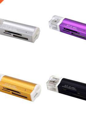 Metal Aluminum Alloy High Speed 2.0 Four-in-One Card Reader