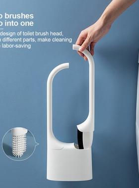 RecabLeght Slcone Tolet Brush 2pcs Wall Mounted Tolet Br