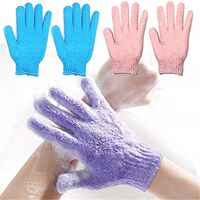 1Pc Five Fingers Bath Towel Gloves Bath Shower Can Colors thumbnail 5