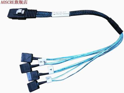 MiniSAS Cable 6Pin SFF-8087 to 7Pin 4 SATA 4cm Data Cable