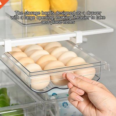 Egg Storage Container Snap-on Large Capacity Tray Food Dispe