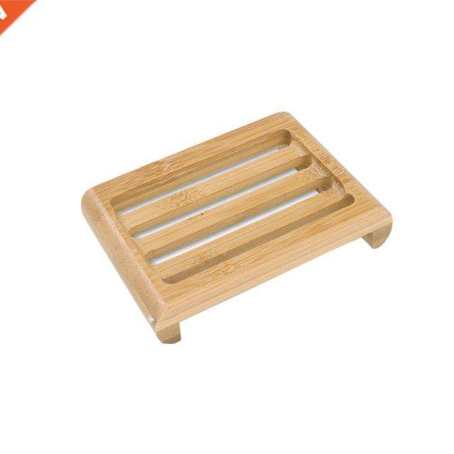 2pcs Bamboo Soap Holder Wooden Soap Dish Wood Soap Case Hold