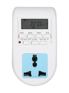 220V Multi-functional LCD Timer Socket Timing Outlet Switch