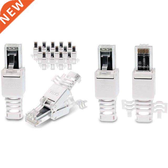 Network Connectors, Tool-Free CAT6A RJ45 LAN UTP Cable Conne