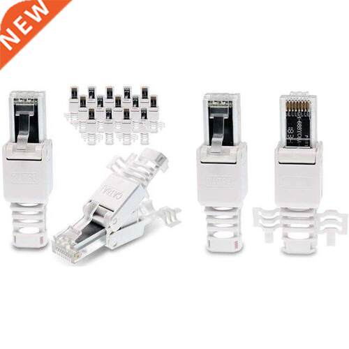 Network Connectors, Tool-Free CAT6A RJ45 LAN UTP Cable Conne