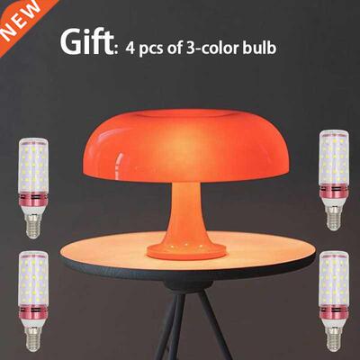 Simple Style Mushroom Table Lamp Ornament Light With 4 E14 L