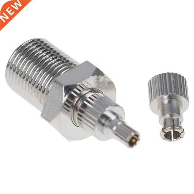 Nickel Plated 26mm F Female To TS9 & CRC9 Male Plug Coax