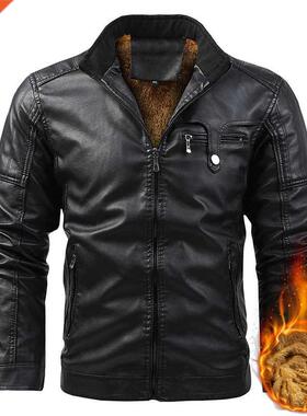 Casual Design 2022 For Style Winter Leather Jacket Men'S