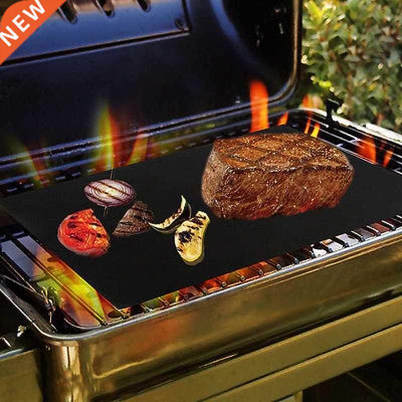 2PCS BBQ Accessories Grill Mat Pack Non Stick Pad for Gas Ea