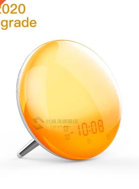 WiFi Smart Wake p Light Workday Alarm Clock with 7 Colors Su
