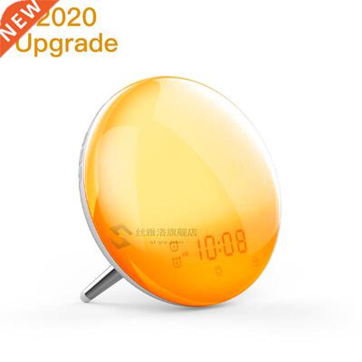 WiFi Smart Wake p Light Workday Alarm Clock with 7 Colors Su