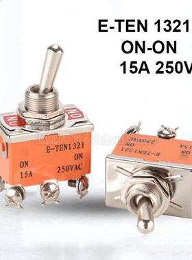 2Pcs E-TEN121 ON-ON 15A 250VAC Toggle switch rocker switch