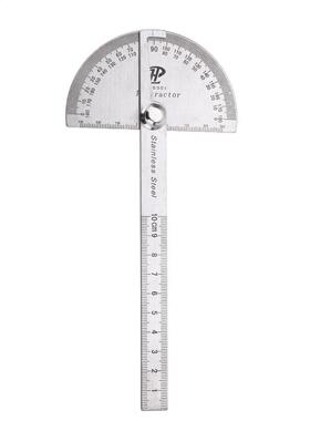 Stainless Steel Roundhead Angle Ruler Multifunction 180 Degr